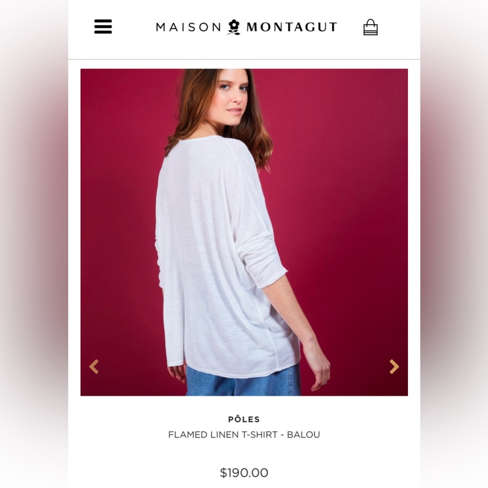 Poles Maison Montagut linen tshirt